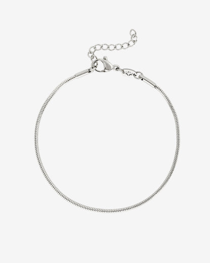 Round Snake Bracelet Silber