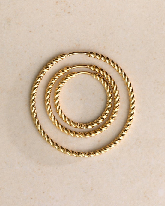 Twisted Hoops Large Roségold