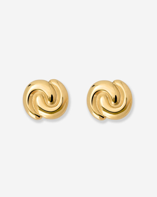 Tides of Time Studs Gold