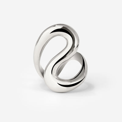 Coiled Ring Silber