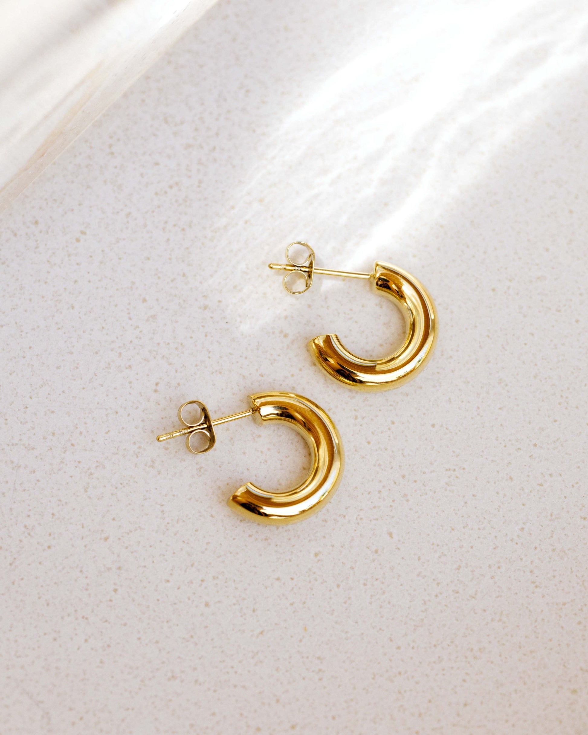 Inner Light Hoop Studs