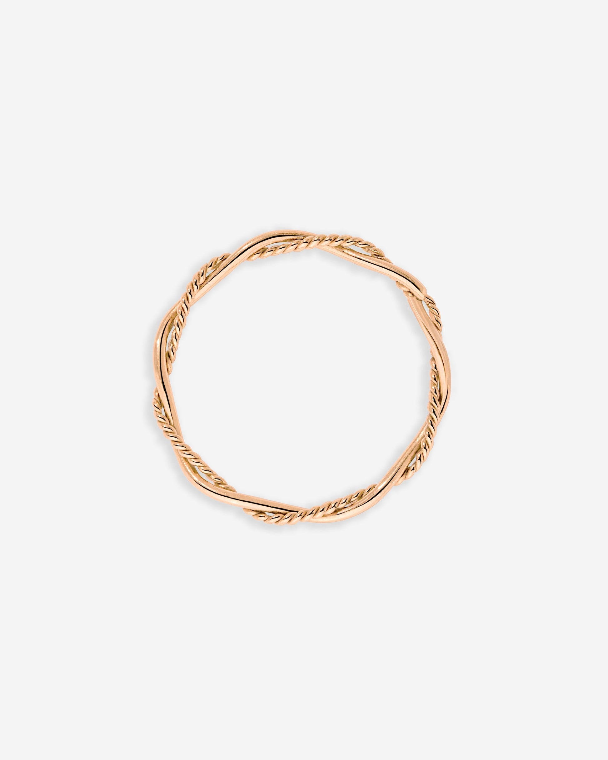 Curly Twist Ring Roségold