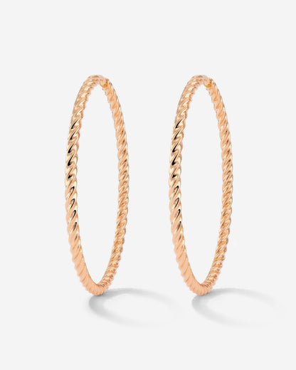 Twisted Hoops Extra Large Roségold