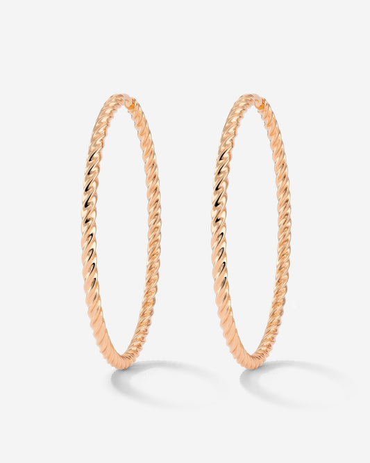 Twisted Hoops Extra Large Roségold