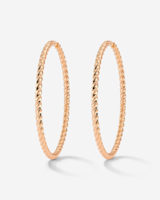 Twisted Hoops Extra Large Roségold