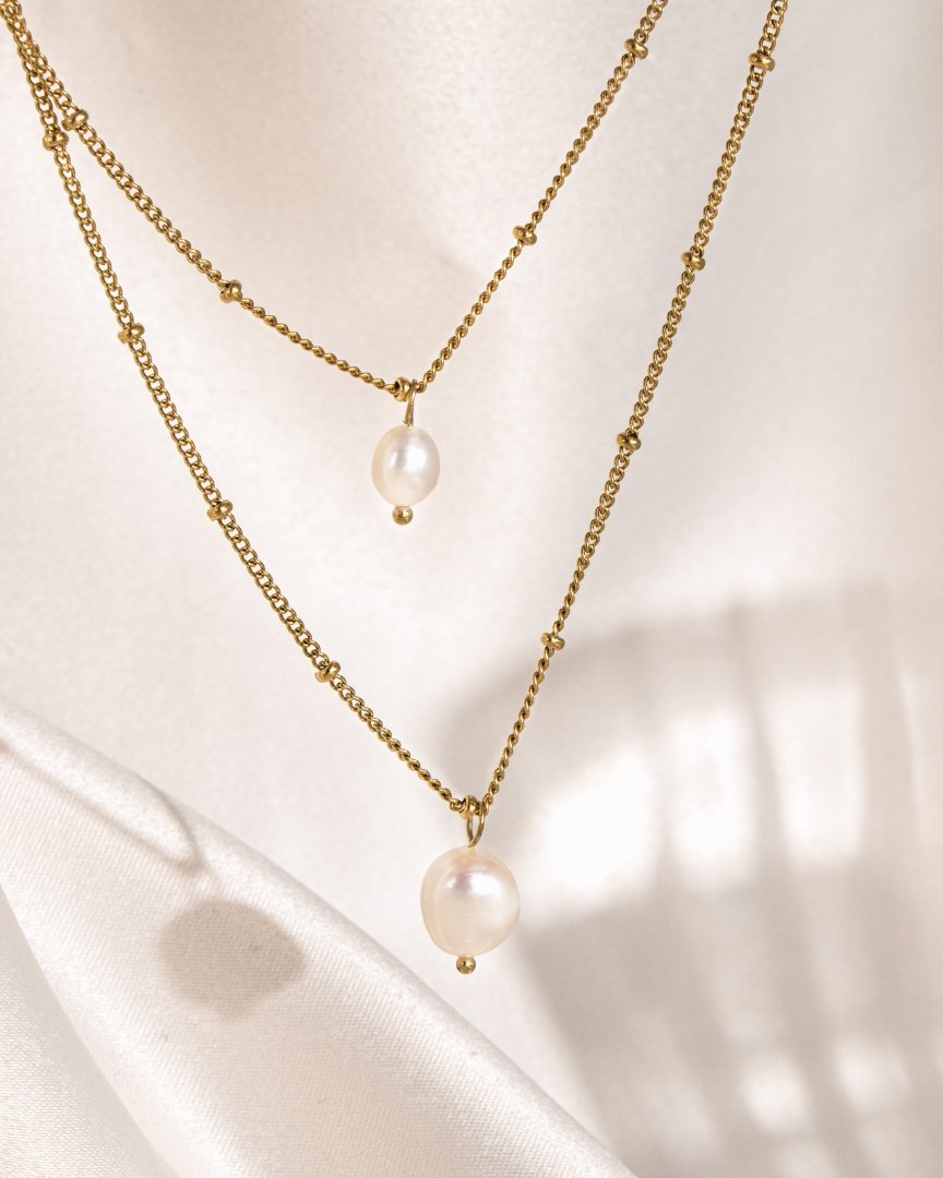 Baby Pearl Necklace Roségold