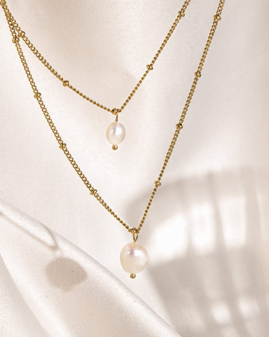 Baby Pearl Necklace Roségold
