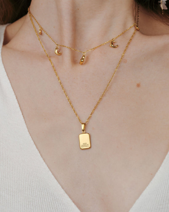 Your energy is beautiful Necklace Gold