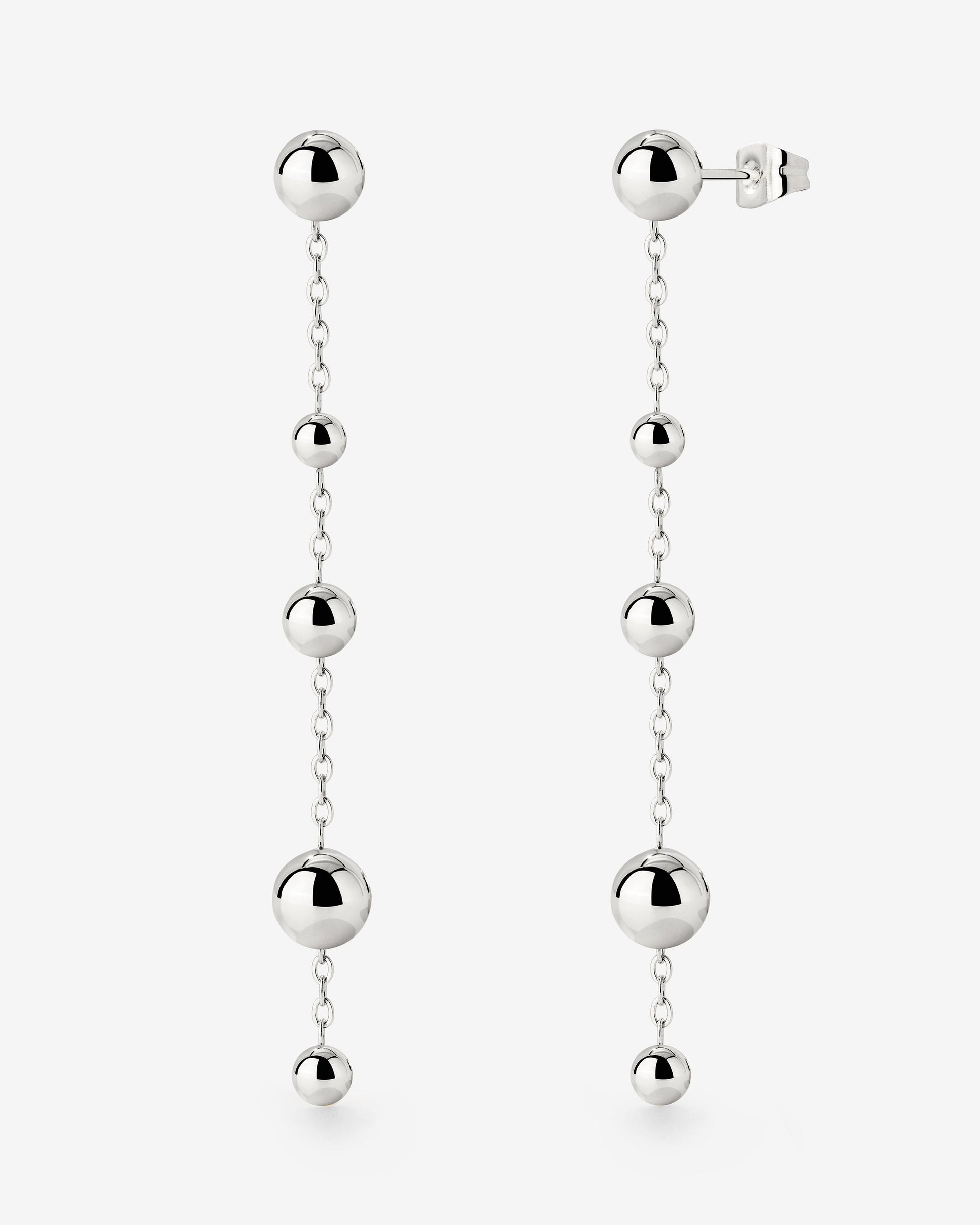 Infinite Beads Earrings Silber