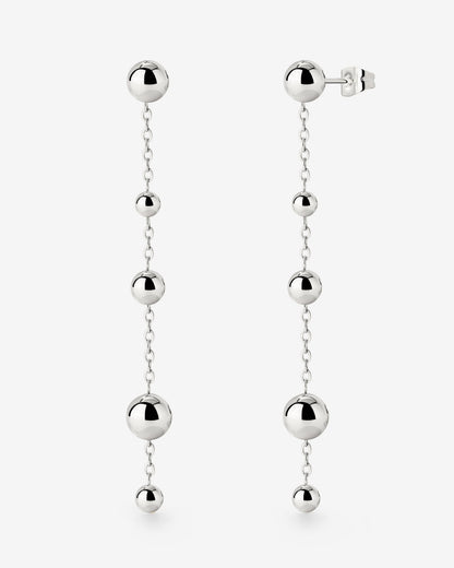 Infinite Beads Earrings Silber