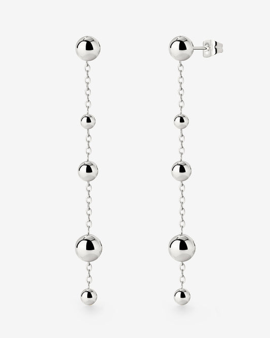 Infinite Beads Earrings Silber