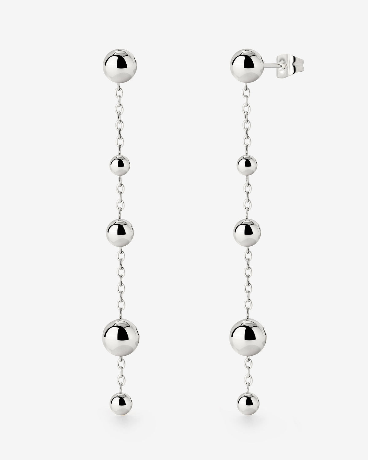 Infinite Beads Earrings Silber