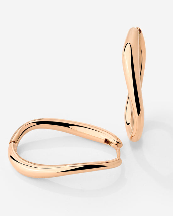 Timeless Oval Hoops Roségold