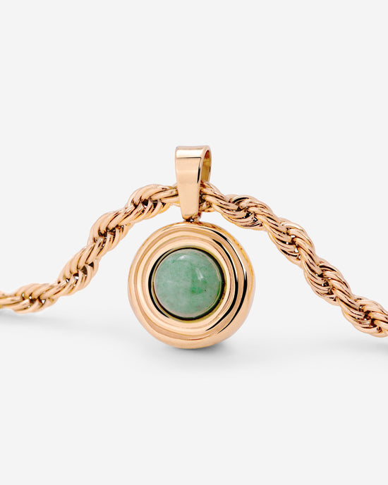 Olive Glow Necklace Roségold