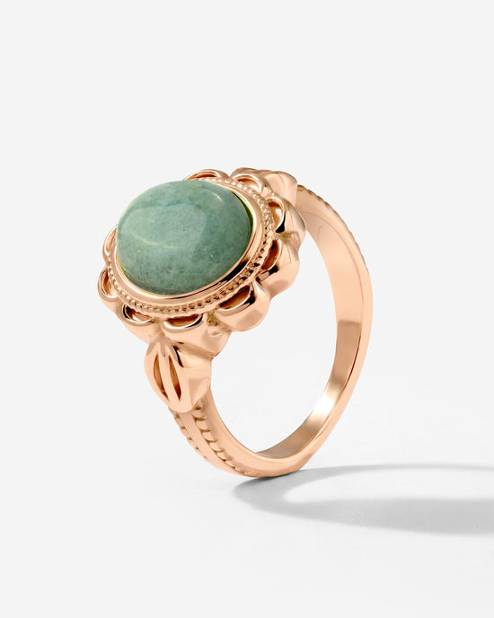 Sea Glass Ring Roségold