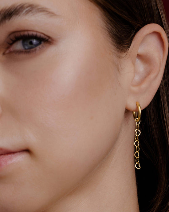Heart after Heart Hoop Set Small Gold