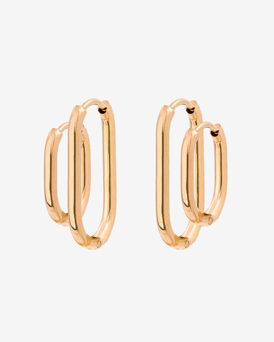 Oval Clean Hoop Bundle Roségold