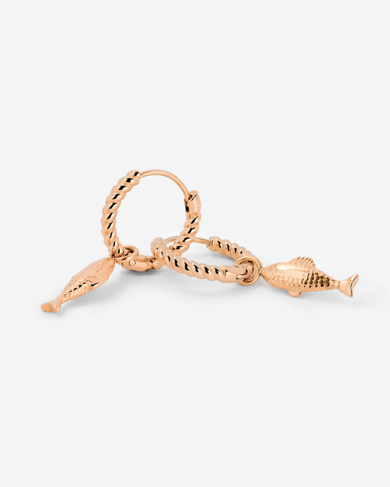 Pezito Twisted Hoop Set Small Roségold