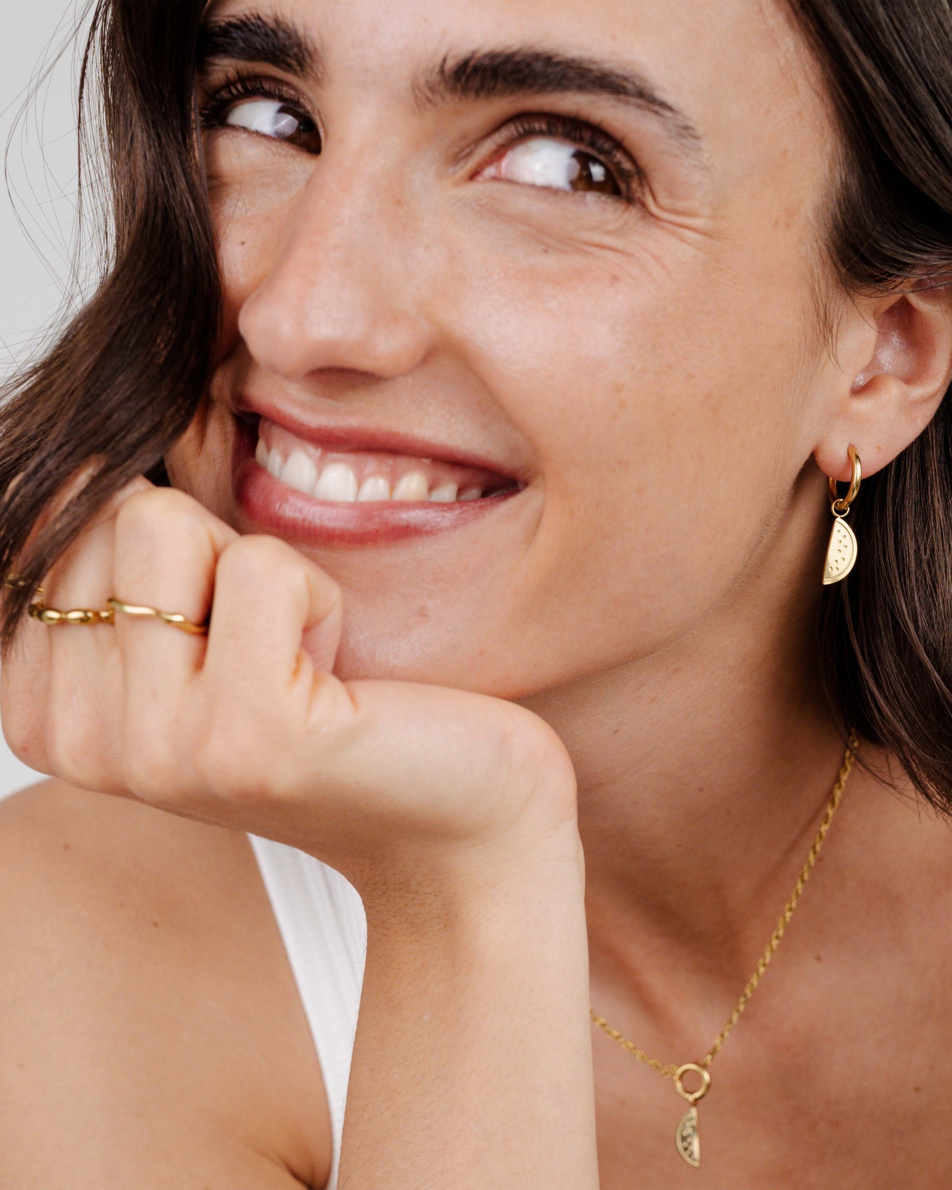 Melony Hoop Set Small Gold