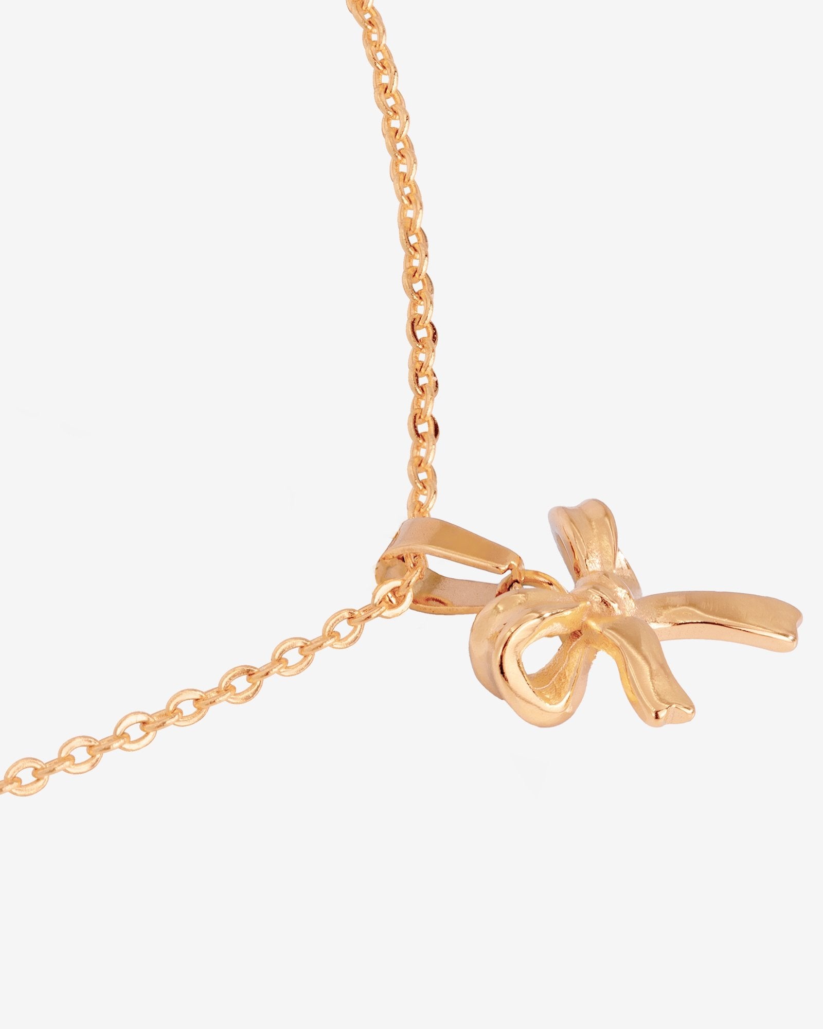 Pretty Ribbon Necklace Roségold