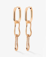 Blending Duo Oval Hoop Set Baby Roségold