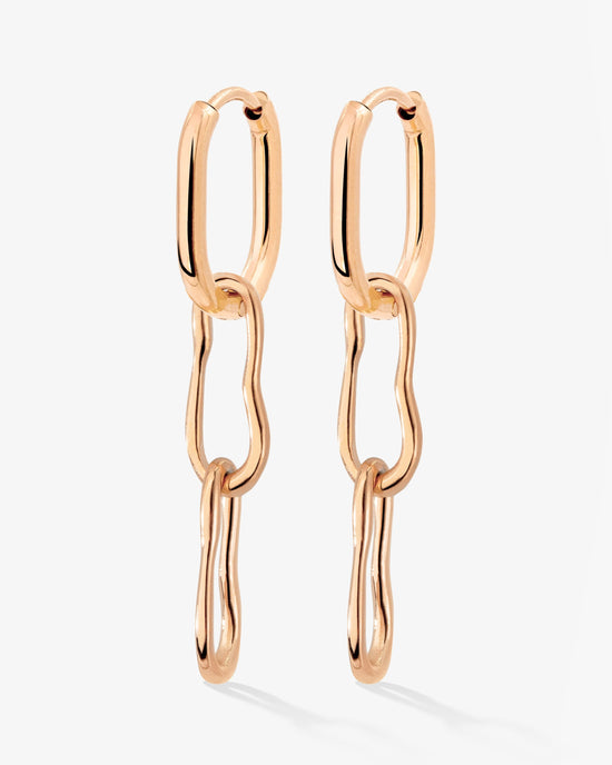 Blending Duo Oval Hoop Set Baby Roségold