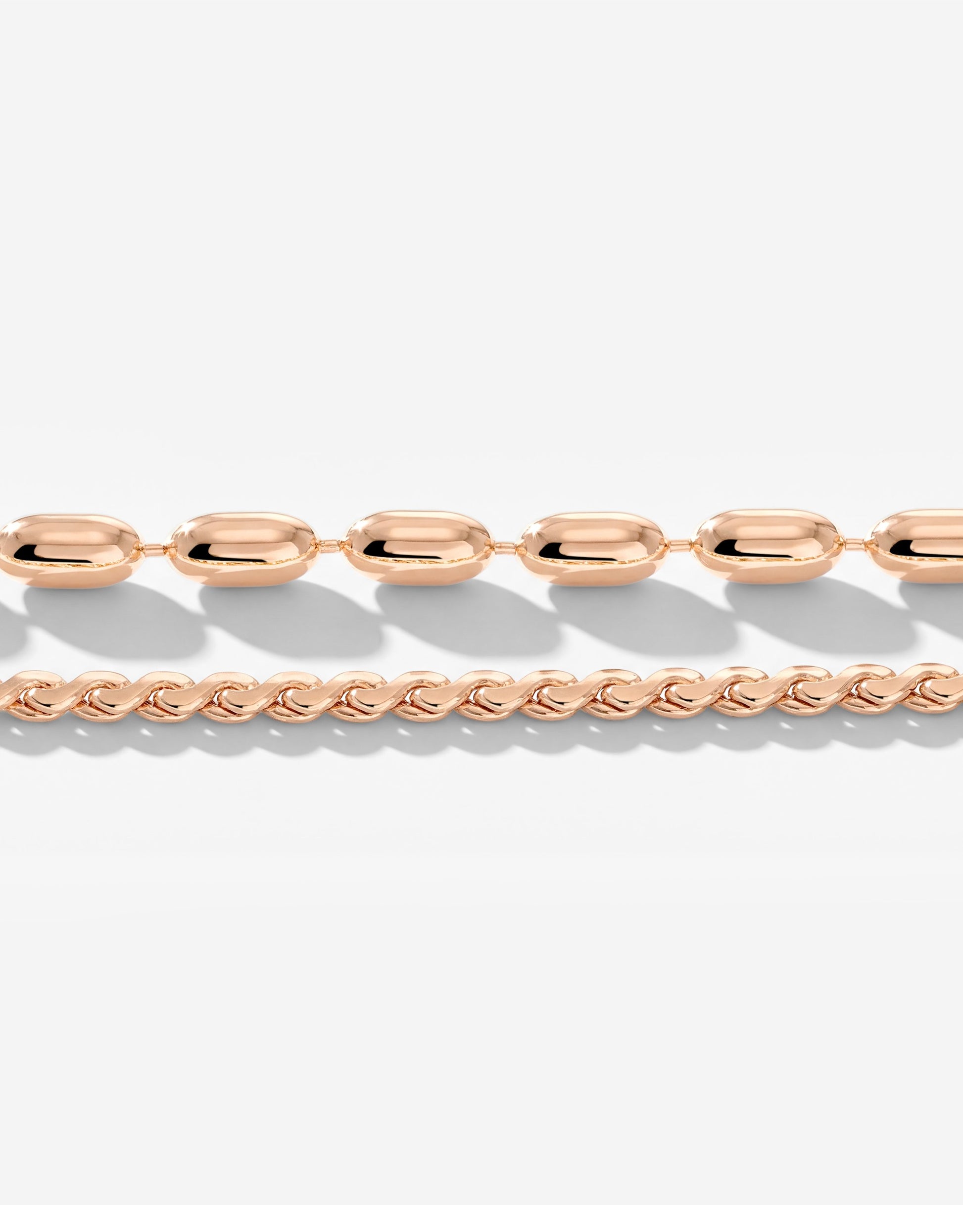 Droplet Double Necklace Roségold
