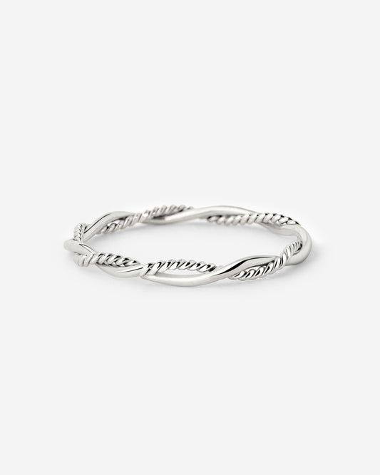 Curly Twist Ring Silber
