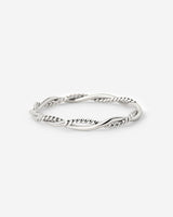 Curly Twist Ring Silber