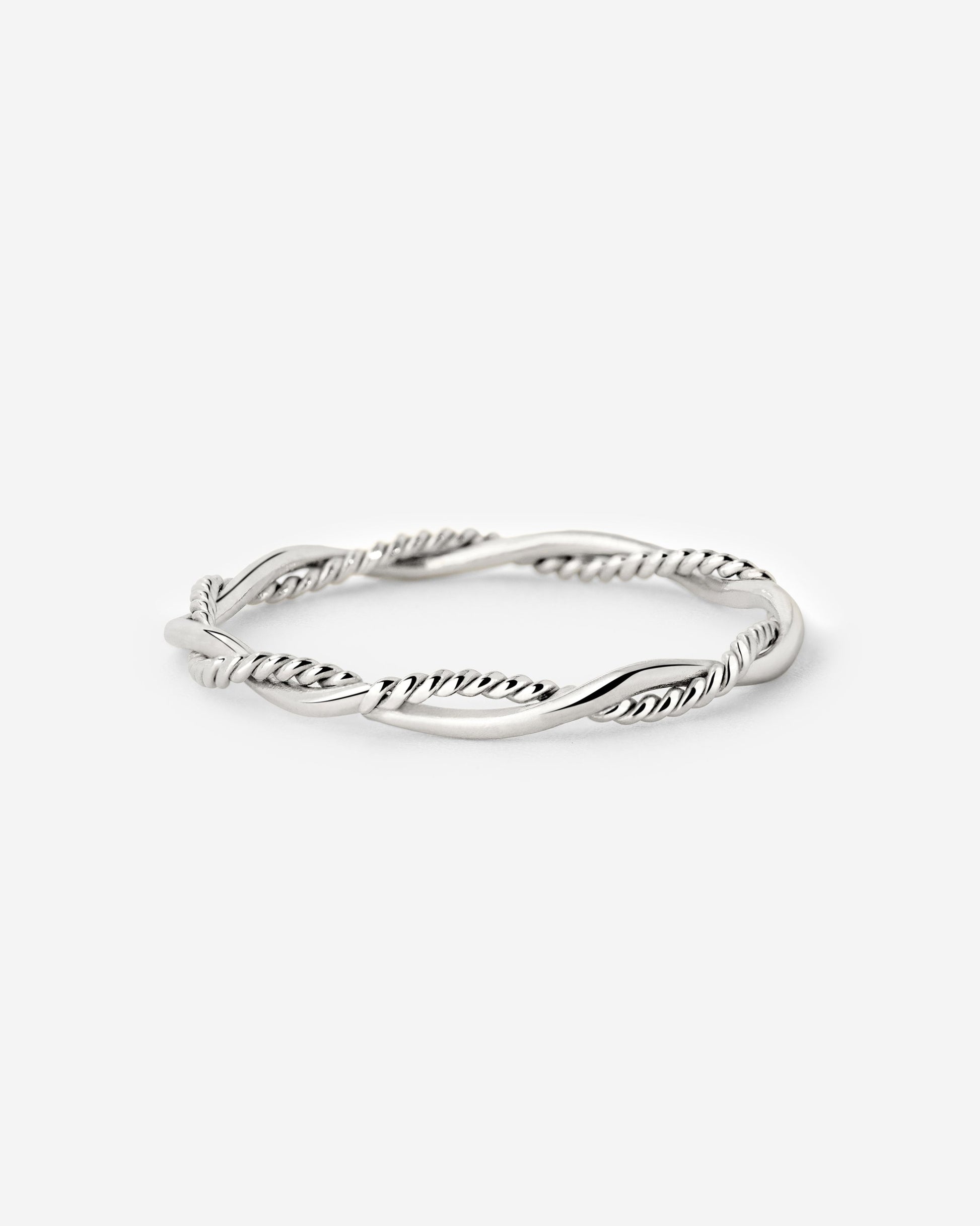 Curly Twist Ring Silber