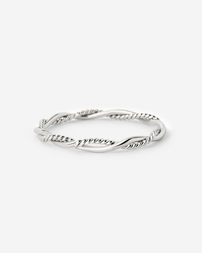 Curly Twist Ring Silber