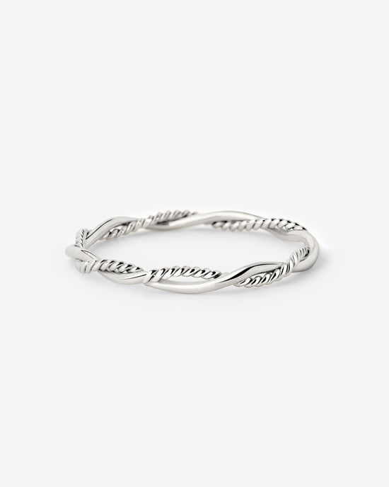 Curly Twist Ring Silber