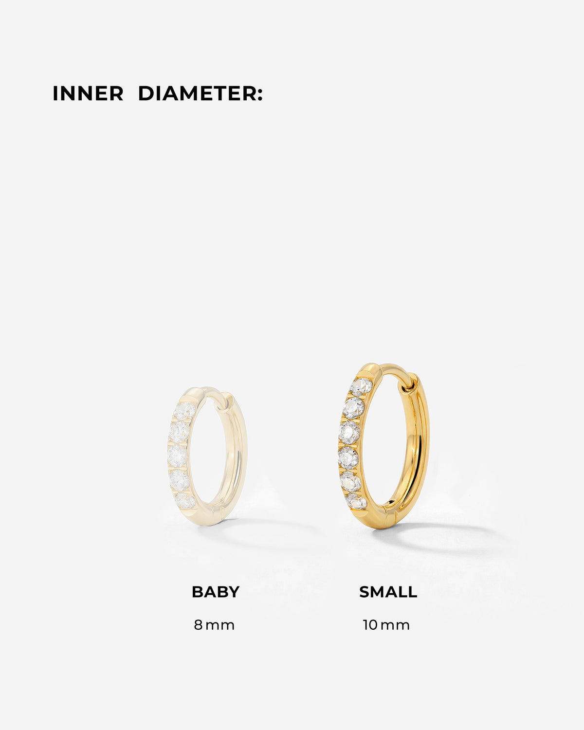 Glimmer Hoops Small Roségold