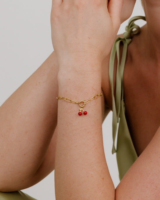 Oval Links Charm Bracelet Set