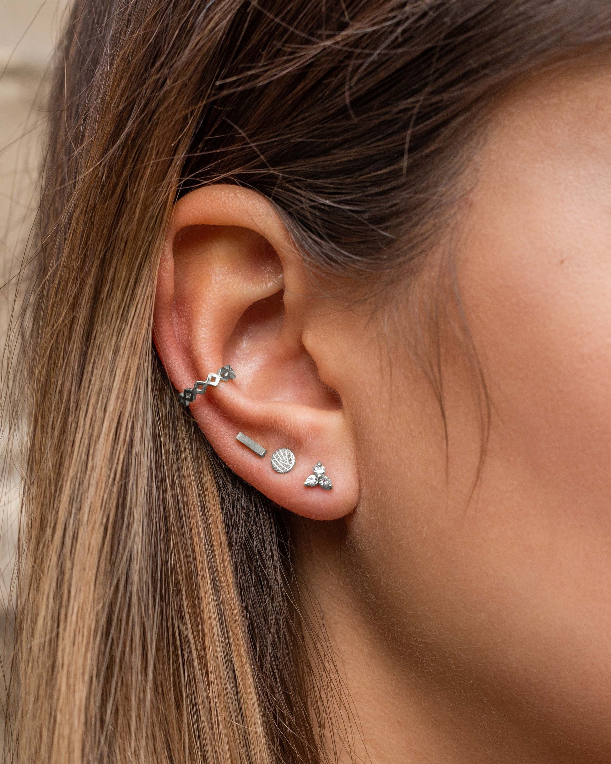 Luz Studs Silber