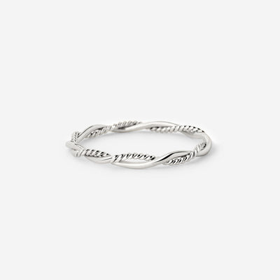 Curly Twist Ring Silber