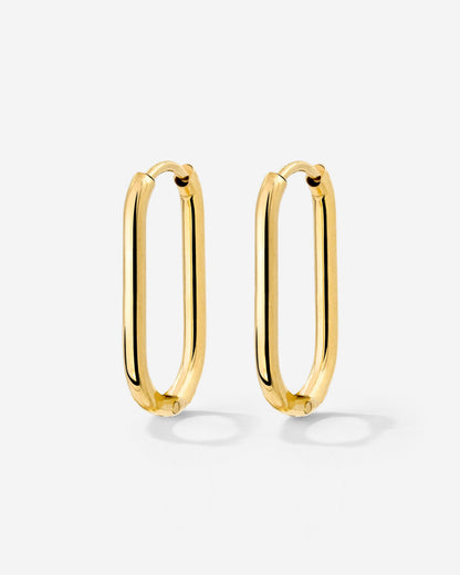 Oval Hoops Small Gold