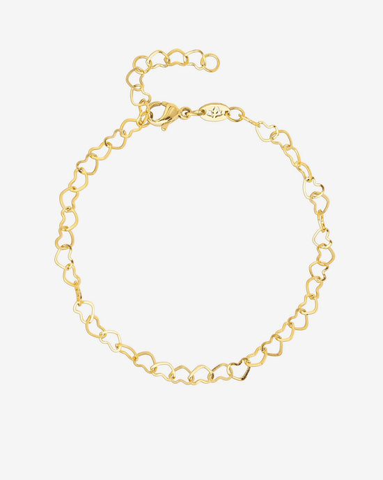 Heart after Heart Bracelet Gold