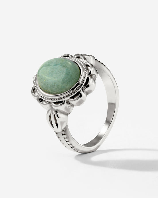 Sea Glass Ring Silber