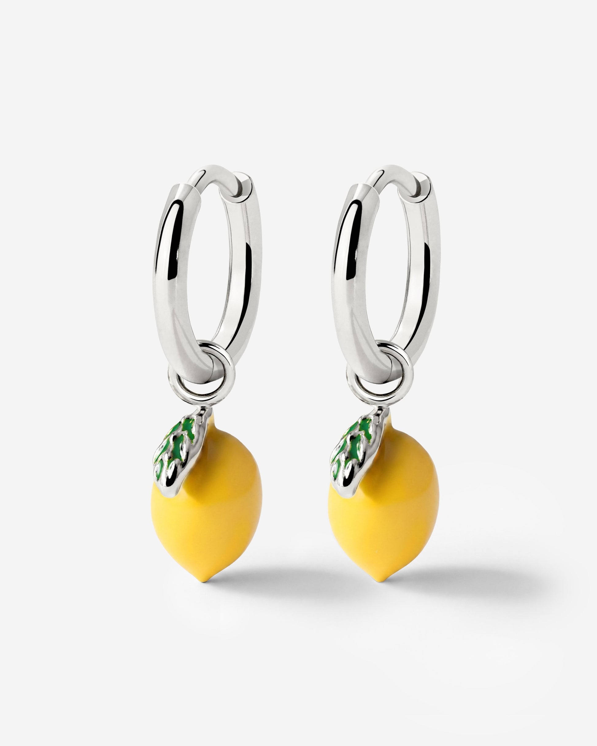 Lemony Hoop Set Small Silber