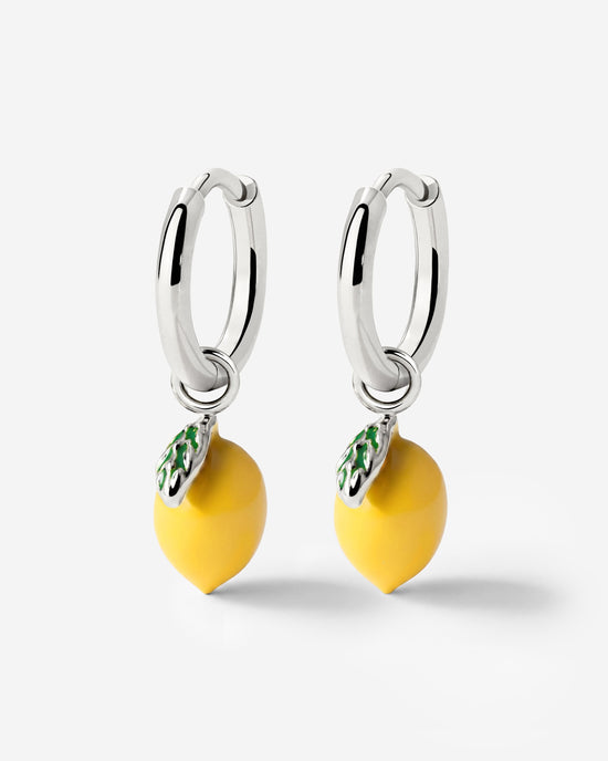 Lemony Hoop Set Small Silber