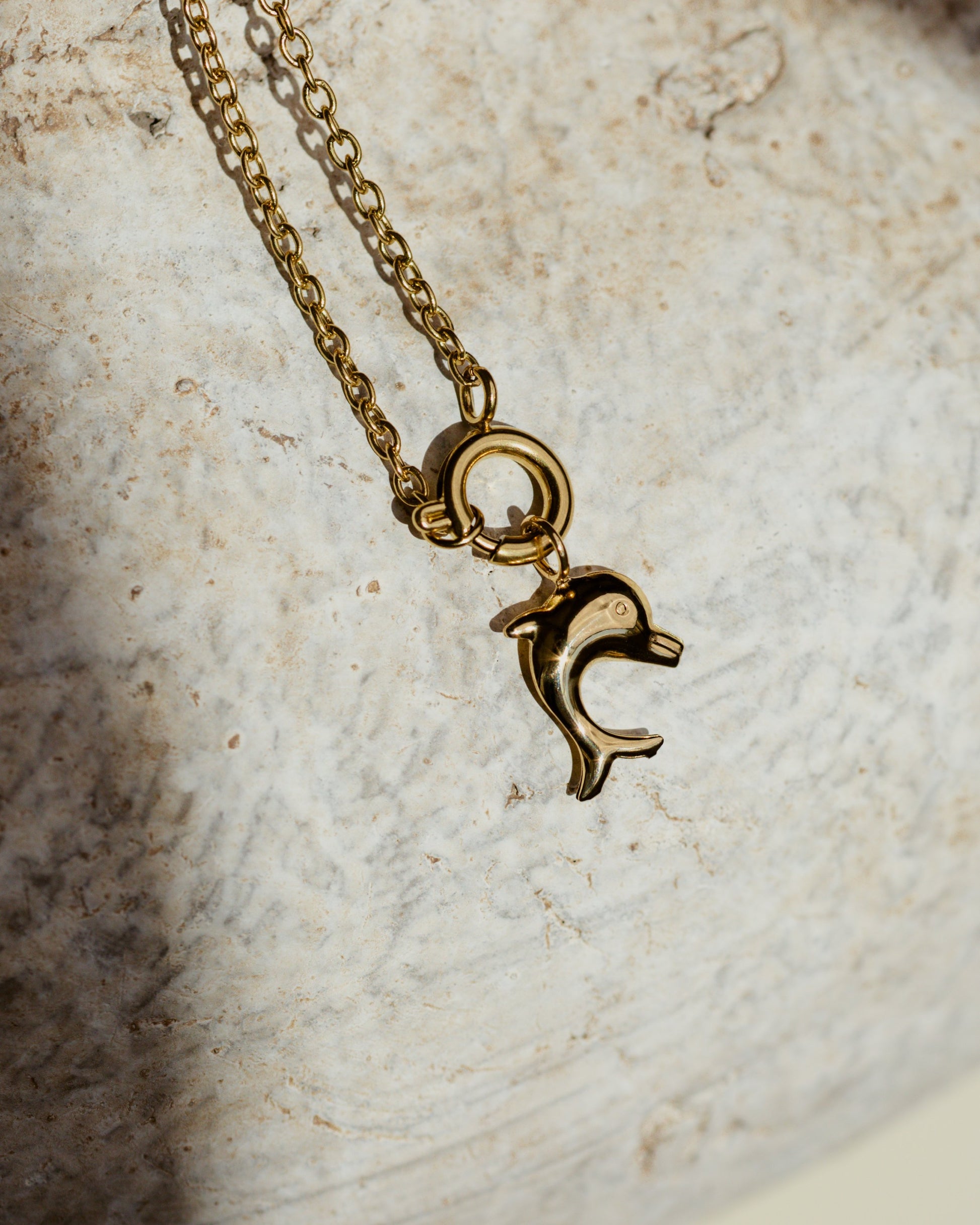 Dolphin Classic Chain Necklace Set Silber