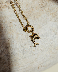 Dolphin Classic Chain Necklace Set Silber