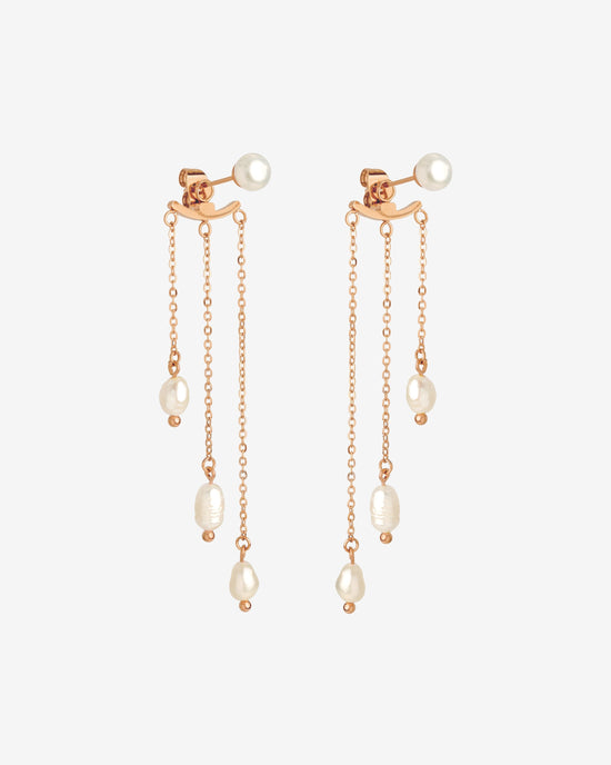 Annas Sparkle Pearl Studs Roségold