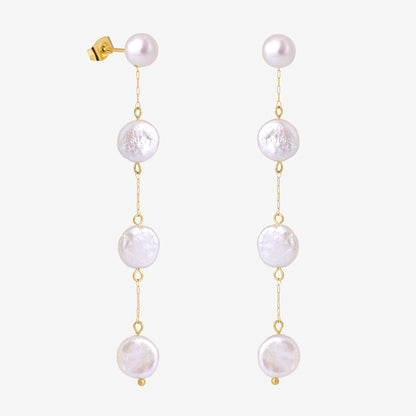 Pure Love Pearl Earrings Gold