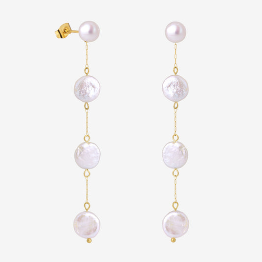 Pure Love Pearl Earrings Gold