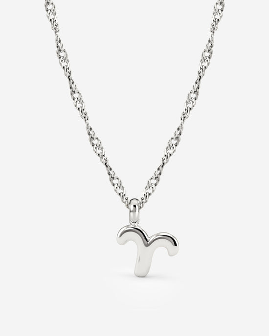 Aries Bubble Necklace Silber
