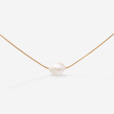 Minimalist Pearl Choker Roségold