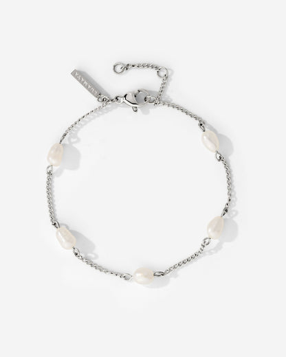Pearl after Pearl Bracelet Silber