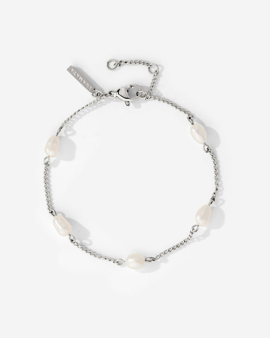 Pearl after Pearl Bracelet Silber